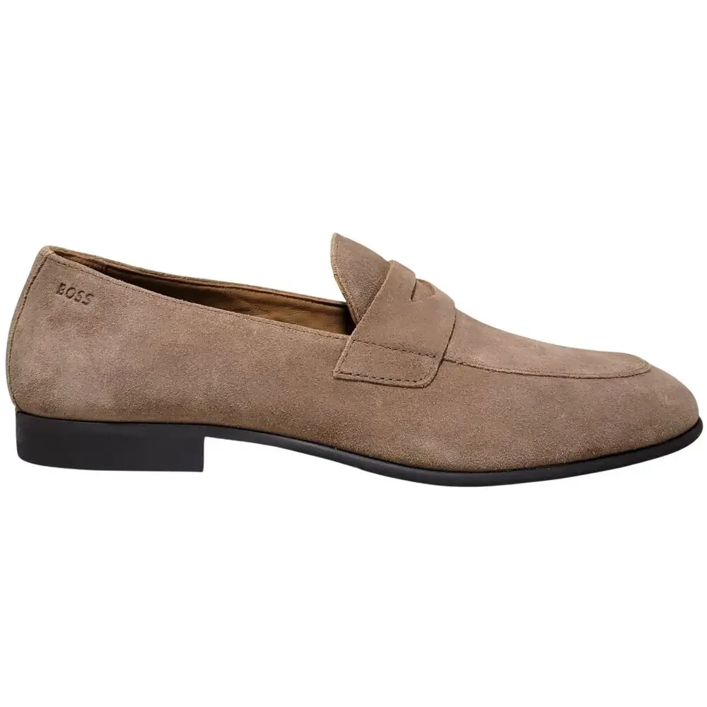 BOSS by Hugo Boss Men Gavrie Slip On Penny Loafer Size US 9 EU 42 Medium Beige